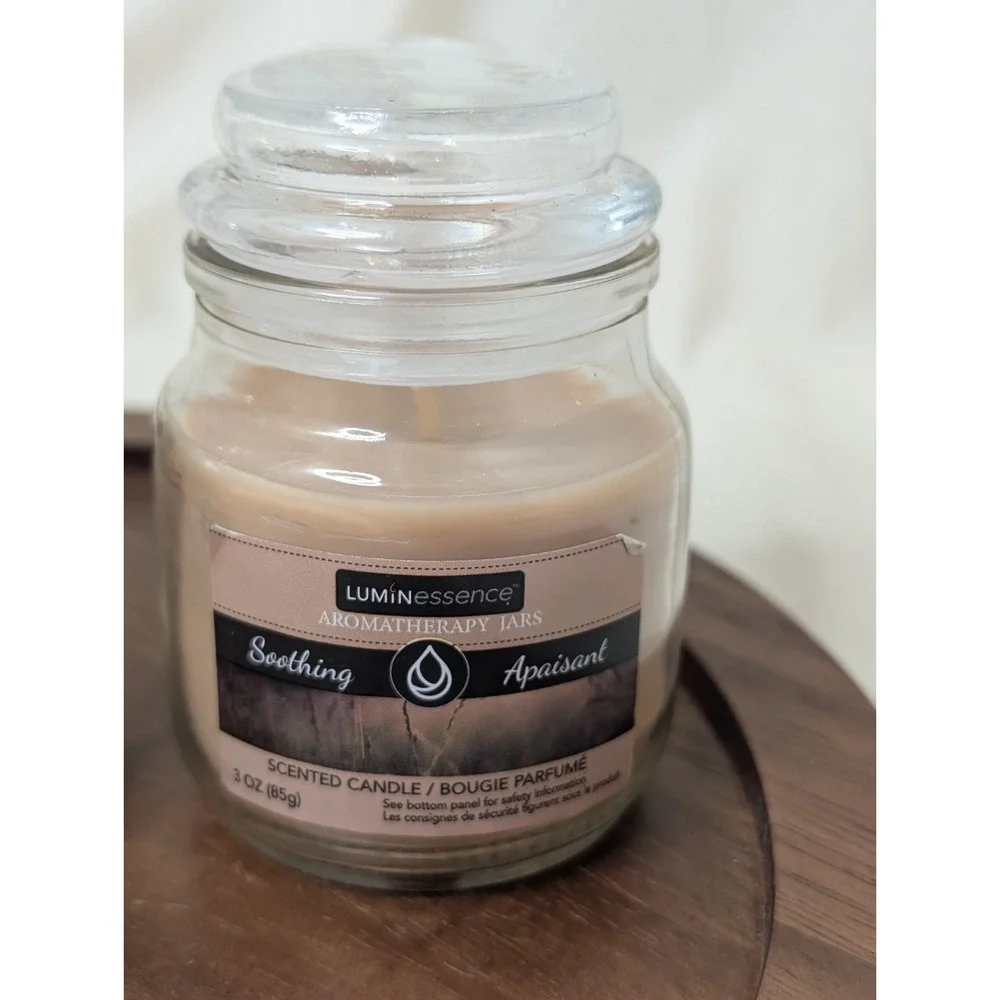 Luminessense Balance Soothing (2) Scented Aromatherapy Jar Candles, 3oz Set Of 3
